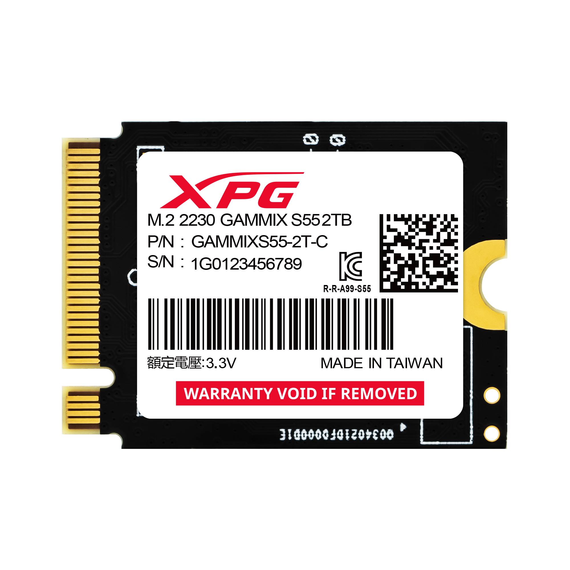 Unidad de Estado Sólido XPG GAMMIX S55 2TB PCIe Gen4 x4 M.2 2230 - SGAMMIXS55-2T-C Unidad de Estado Sólido XPG GAMMIX S55 2TB PCIe Gen4 x4 M.2 2230 - SGAMMIXS55-2T-C